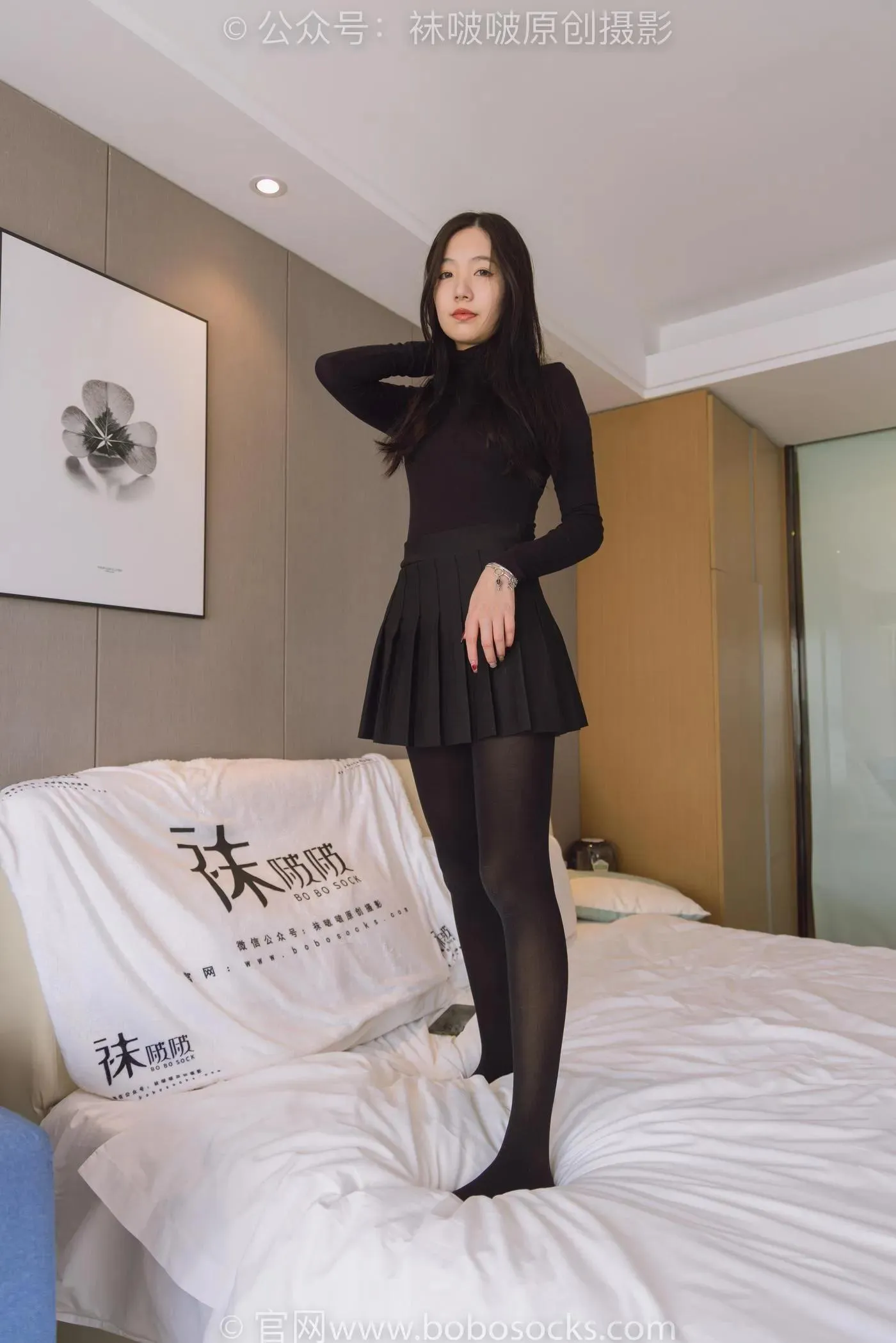 [BoBoSocks袜啵啵]NO.184 小甜豆-黑皮鞋、厚黑丝 [140P]插图6